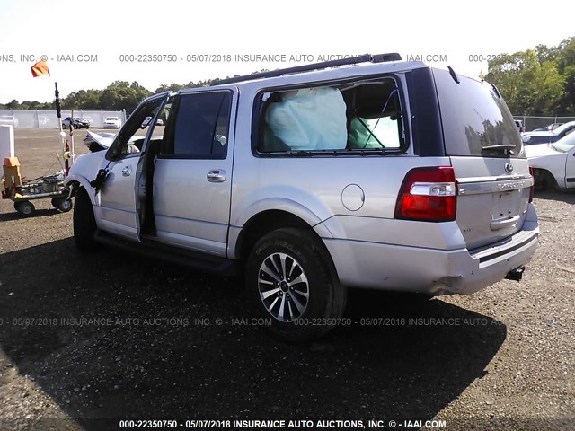 1FMJK1HT8FEF40822 - 2015 FORD EXPEDITION EL XLT/EL KING RANCH SILVER photo 3