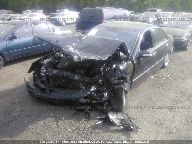 WDBNG83J54A410330 - 2004 MERCEDES-BENZ S 430 4MATIC BLACK photo 2