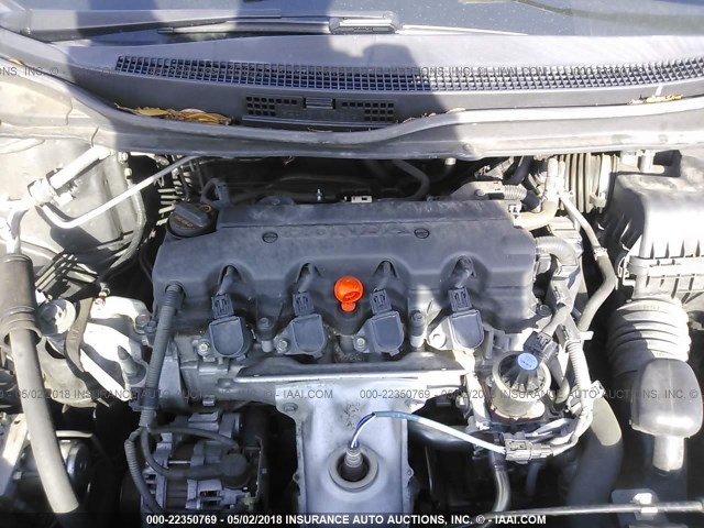 19XFB2F94DE052296 - 2013 HONDA CIVIC EXL GRAY photo 10