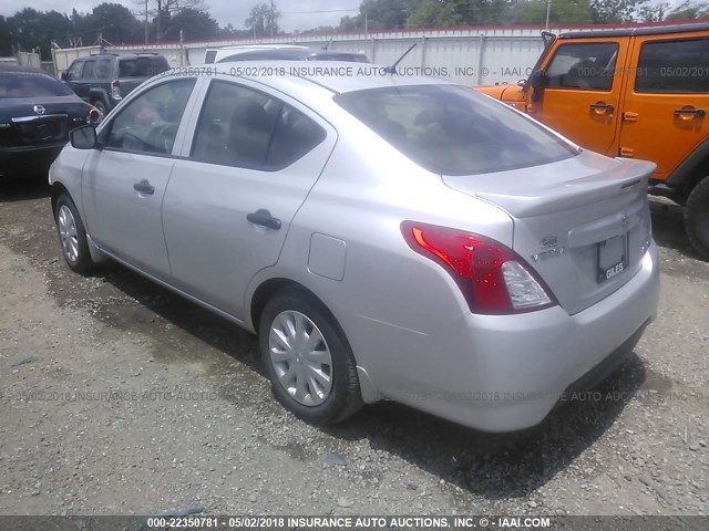 3N1CN7AP4GL872393 - 2016 NISSAN VERSA S/S PLUS/SV/SL SILVER photo 3