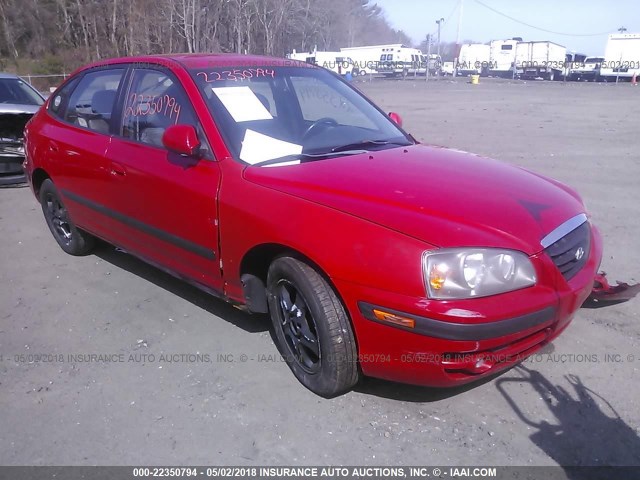 KMHDN56D54U119635 - 2004 HYUNDAI ELANTRA GLS/GT RED photo 1