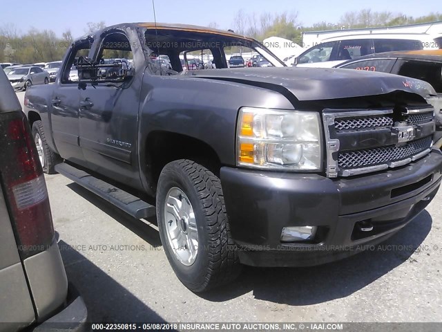 3GCRKSE37AG176640 - 2010 CHEVROLET SILVERADO K1500 LT GRAY photo 1