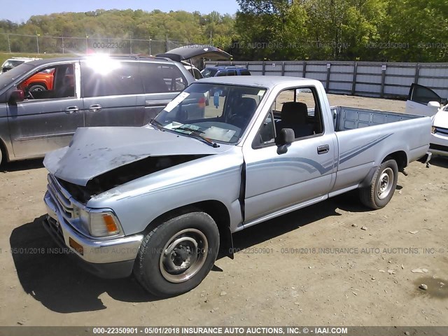 JT4VN82DXK5001944 - 1989 TOYOTA PICKUP 1/2 TON LONG WHEELBASE DLX Light Blue photo 2