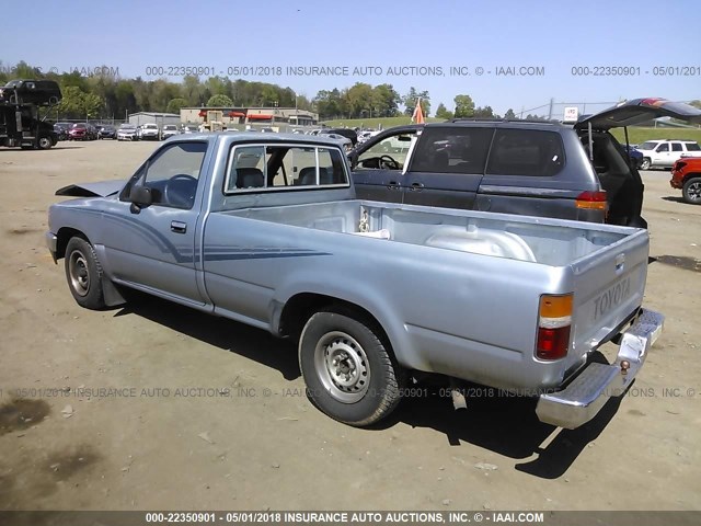 JT4VN82DXK5001944 - 1989 TOYOTA PICKUP 1/2 TON LONG WHEELBASE DLX Light Blue photo 3