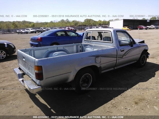 JT4VN82DXK5001944 - 1989 TOYOTA PICKUP 1/2 TON LONG WHEELBASE DLX Light Blue photo 4