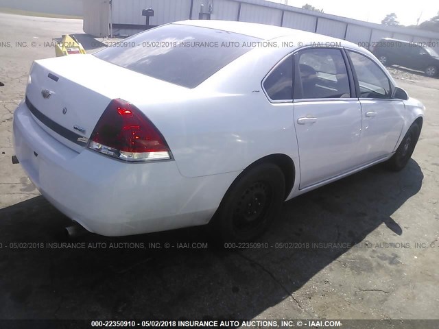 2G1WS583881338075 - 2008 CHEVROLET IMPALA POLICE WHITE photo 4