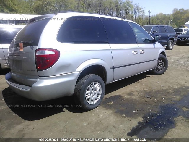 1B4GP44312B619099 - 2002 DODGE GRAND CARAVAN SPORT SILVER photo 4