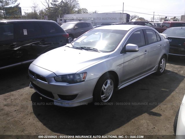 JA3AU86U48U001057 - 2008 MITSUBISHI LANCER GTS SILVER photo 2