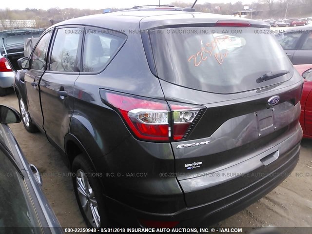 1FMCU0F73HUD60451 - 2017 FORD ESCAPE S GRAY photo 3