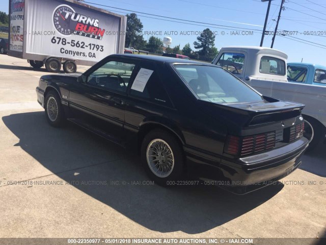 1FABP42E4JF243237 - 1988 FORD MUSTANG GT BLACK photo 3