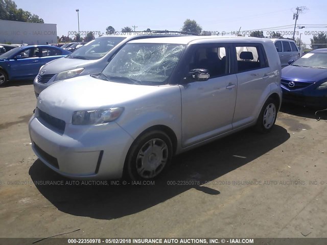 JTLKE50E791064048 - 2009 TOYOTA SCION XB SILVER photo 2