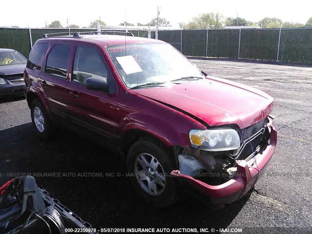 1FMCU04187KA15215 - 2007 FORD ESCAPE LIMITED RED photo 1