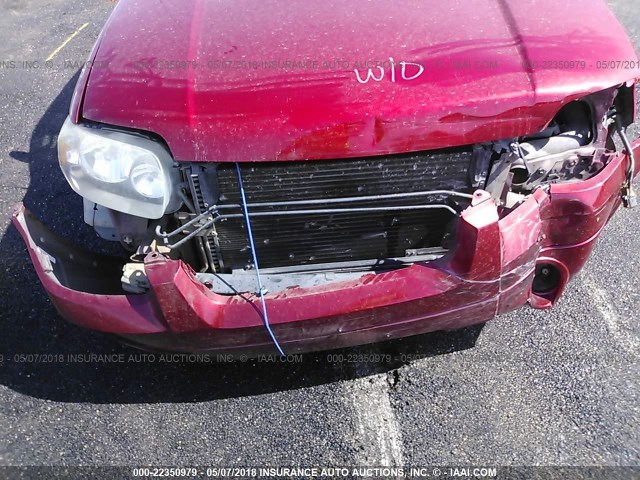 1FMCU04187KA15215 - 2007 FORD ESCAPE LIMITED RED photo 6