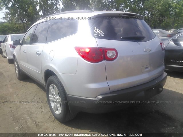 1GNLVFED4AS121723 - 2010 CHEVROLET TRAVERSE LT SILVER photo 3