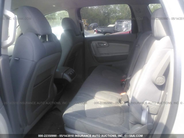 1GNLVFED4AS121723 - 2010 CHEVROLET TRAVERSE LT SILVER photo 8