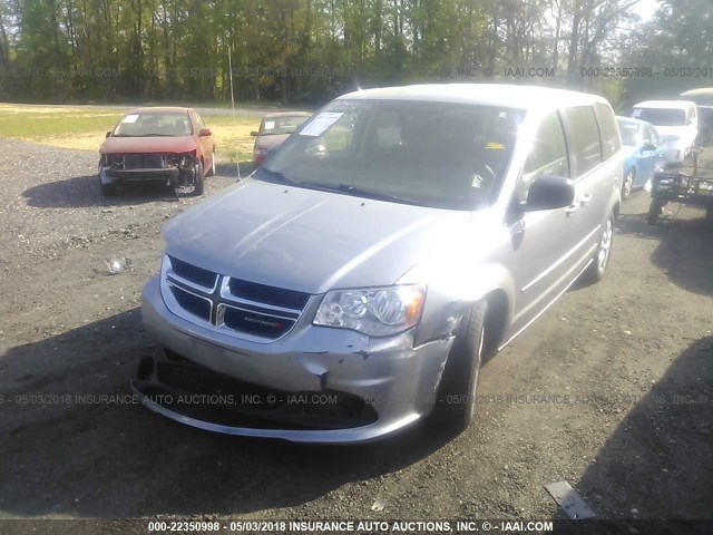 2C4RDGBG8ER471731 - 2014 DODGE GRAND CARAVAN SE SILVER photo 2