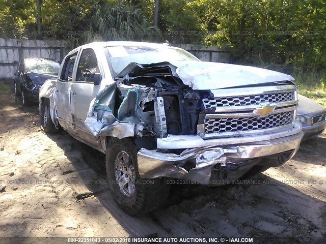 3GCUKREC1FG120087 - 2015 CHEVROLET SILVERADO K1500 LT SILVER photo 1