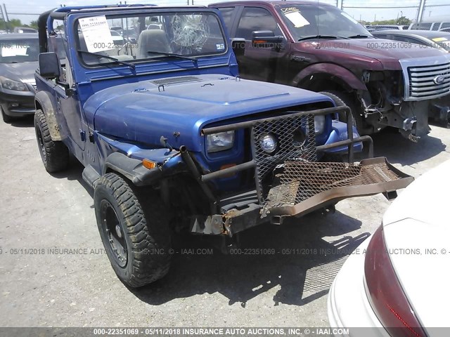 1J4FY19P9RP465173 - 1994 JEEP WRANGLER / YJ S BLUE photo 6