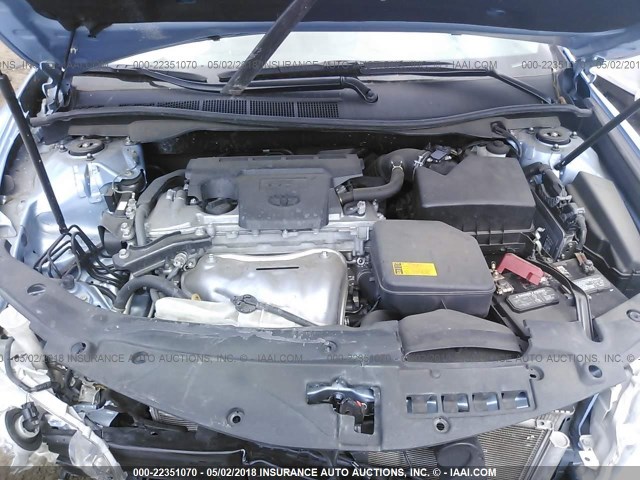 4T1BF1FK0CU632186 - 2012 TOYOTA CAMRY SE/LE/XLE Light Blue photo 10