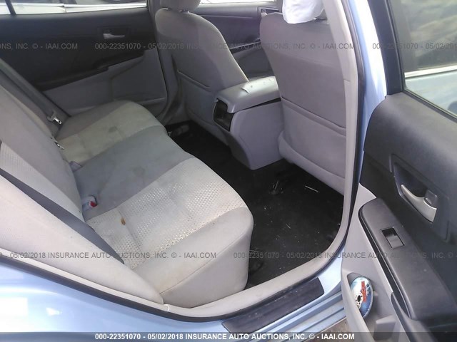 4T1BF1FK0CU632186 - 2012 TOYOTA CAMRY SE/LE/XLE Light Blue photo 8