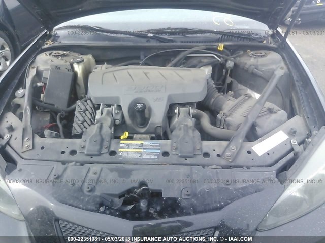 2G2WP552761296942 - 2006 PONTIAC GRAND PRIX BLACK photo 10