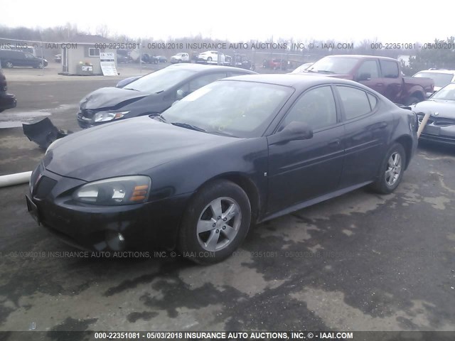 2G2WP552761296942 - 2006 PONTIAC GRAND PRIX BLACK photo 2