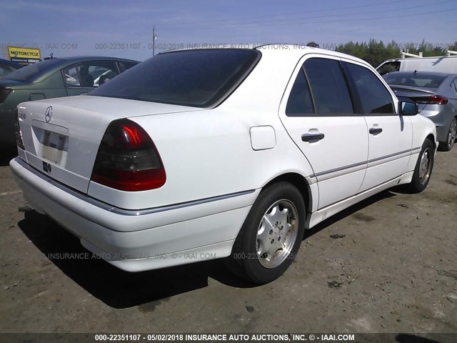 WDBHA23G8WA569751 - 1998 MERCEDES-BENZ C 230 WHITE photo 4