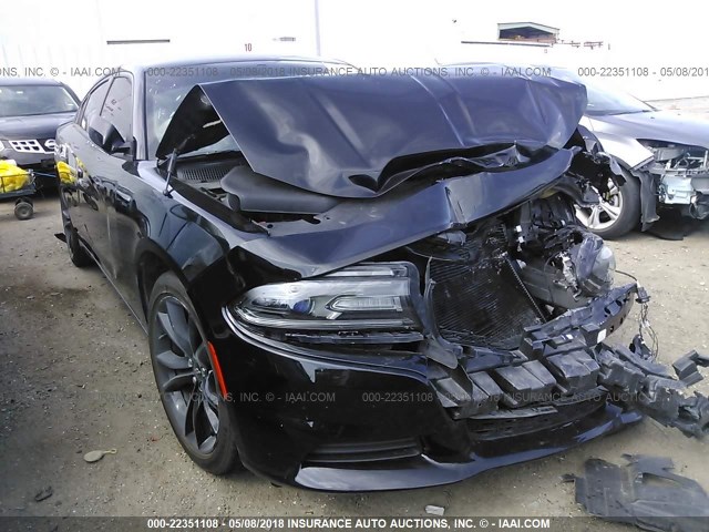 2C3CDXBG1JH140788 - 2018 DODGE CHARGER SXT BLACK photo 1