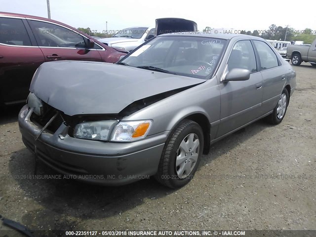4T1BG22K91U041313 - 2001 TOYOTA CAMRY CE/LE/XLE GRAY photo 2