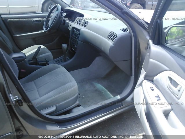 4T1BG22K91U041313 - 2001 TOYOTA CAMRY CE/LE/XLE GRAY photo 5