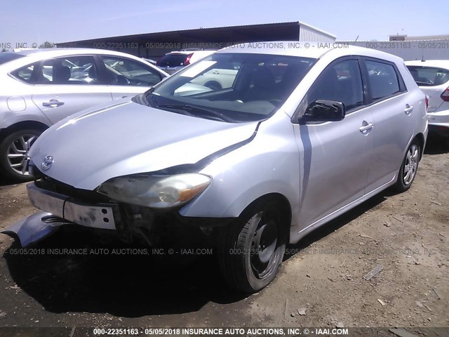 2T1KU40E59C067387 - 2009 TOYOTA COROLLA MATRIX  SILVER photo 2