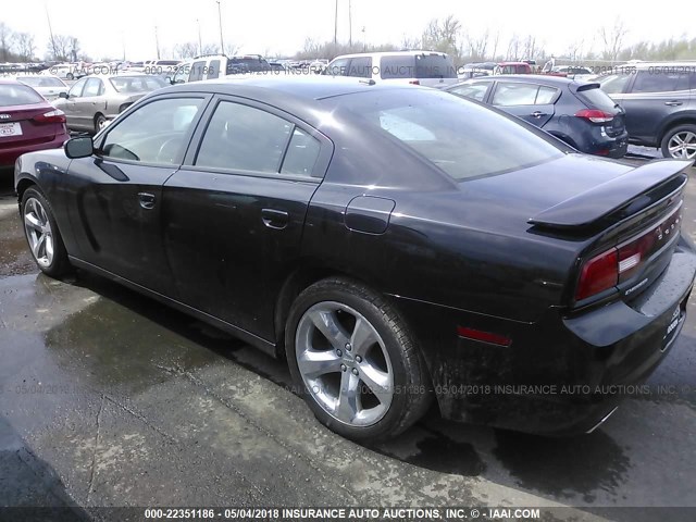 2C3CDXHG2DH642866 - 2013 DODGE CHARGER SXT BLACK photo 3