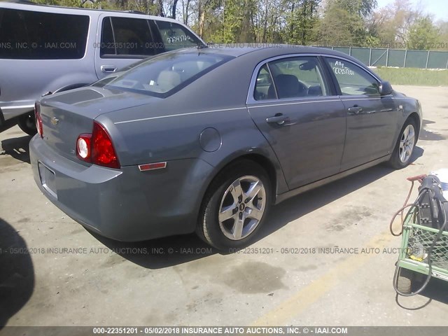 1G1ZG57B984238451 - 2008 CHEVROLET MALIBU LS 银色 照片 4