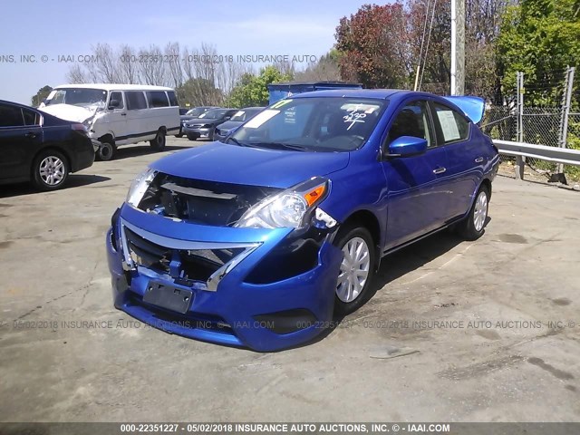 3N1CN7AP3HL852041 - 2017 NISSAN VERSA S/S PLUS/SV/SL BLUE photo 2