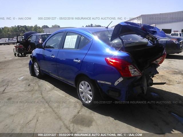 3N1CN7AP3HL852041 - 2017 NISSAN VERSA S/S PLUS/SV/SL BLUE photo 3