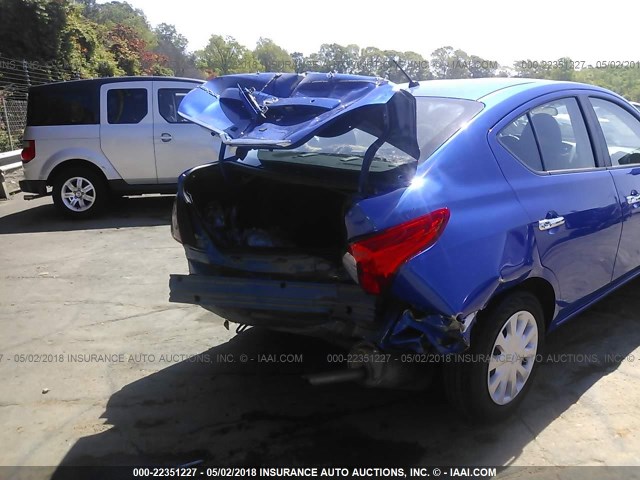 3N1CN7AP3HL852041 - 2017 NISSAN VERSA S/S PLUS/SV/SL BLUE photo 6