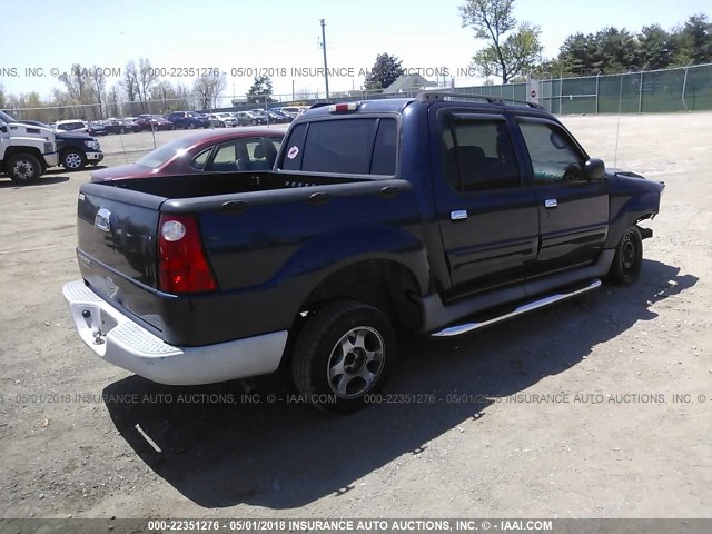 1FMZU67E83UC80730 - 2003 FORD EXPLORER SPORT TR  BLUE photo 4