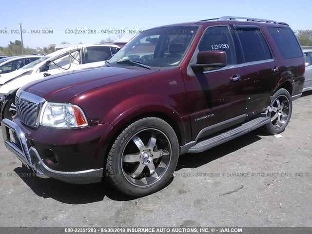 5LMFU28R33LJ26670 - 2003 LINCOLN NAVIGATOR BURGUNDY photo 2