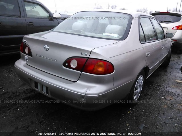 2T1BR18E72C578545 - 2002 TOYOTA COROLLA CE/LE/S GRAY photo 4