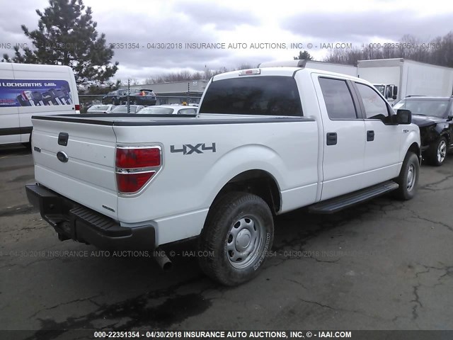 1FTFW1EF2DKE92004 - 2013 FORD F150 SUPERCREW WHITE photo 4