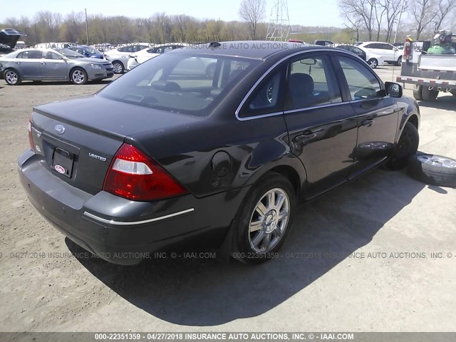 1FAHP28127G130523 - 2007 FORD FIVE HUNDRED LIMITED GRAY photo 4