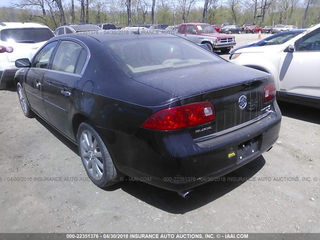 1G4HE57YX6U131219 - 2006 BUICK LUCERNE CXS BLACK photo 3