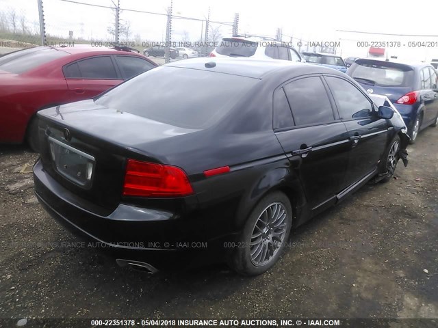 19UUA65546A072829 - 2006 ACURA 3.2TL BLACK photo 4