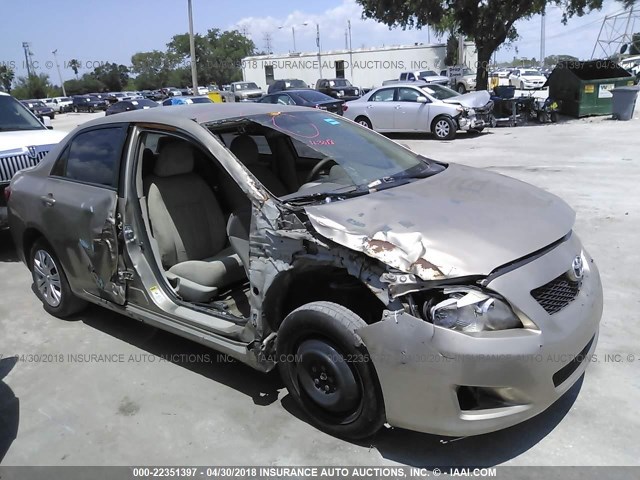 1NXBU4EE5AZ304844 - 2010 TOYOTA COROLLA S/LE/XLE GOLD photo 1