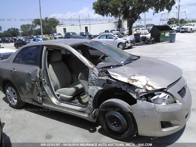 1NXBU4EE5AZ304844 - 2010 TOYOTA COROLLA S/LE/XLE GOLD photo 6