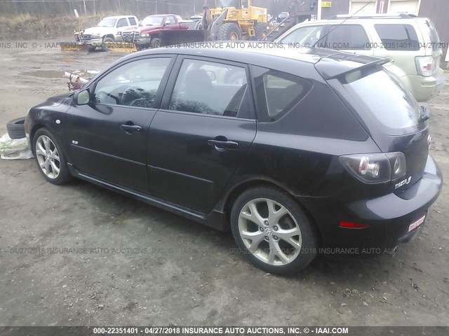 JM1BK344471741273 - 2007 MAZDA 3 HATCHBACK BLACK photo 3