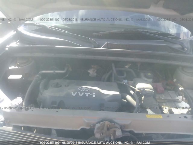 JTLKT334750210168 - 2005 TOYOTA SCION XB GRAY photo 10