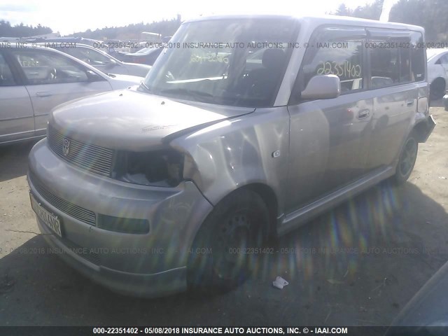 JTLKT334750210168 - 2005 TOYOTA SCION XB GRAY photo 2