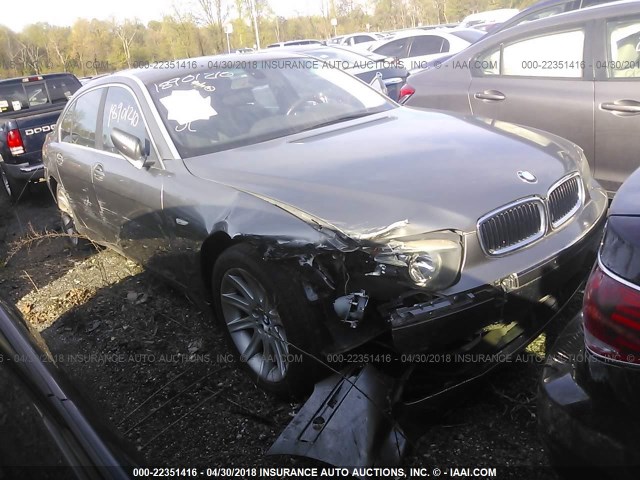 WBAGN63444DS47387 - 2004 BMW 745 LI GRAY photo 1