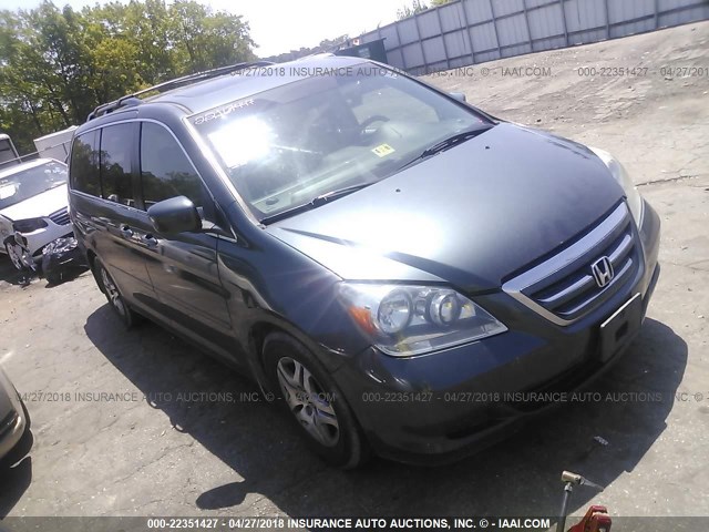 5FNRL38735B118747 - 2005 HONDA ODYSSEY EXL ლურჯი ფოტო 1